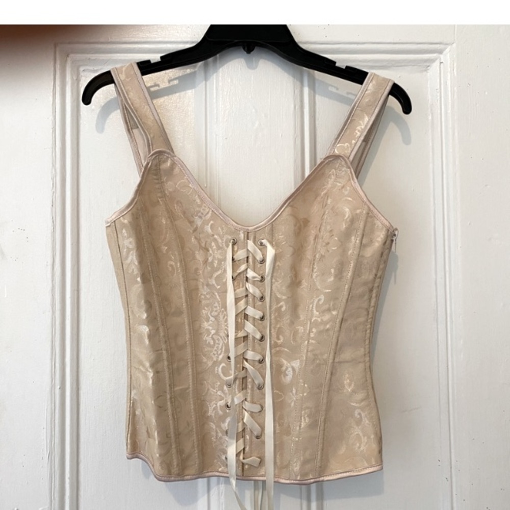 Pale cream Corset Vest